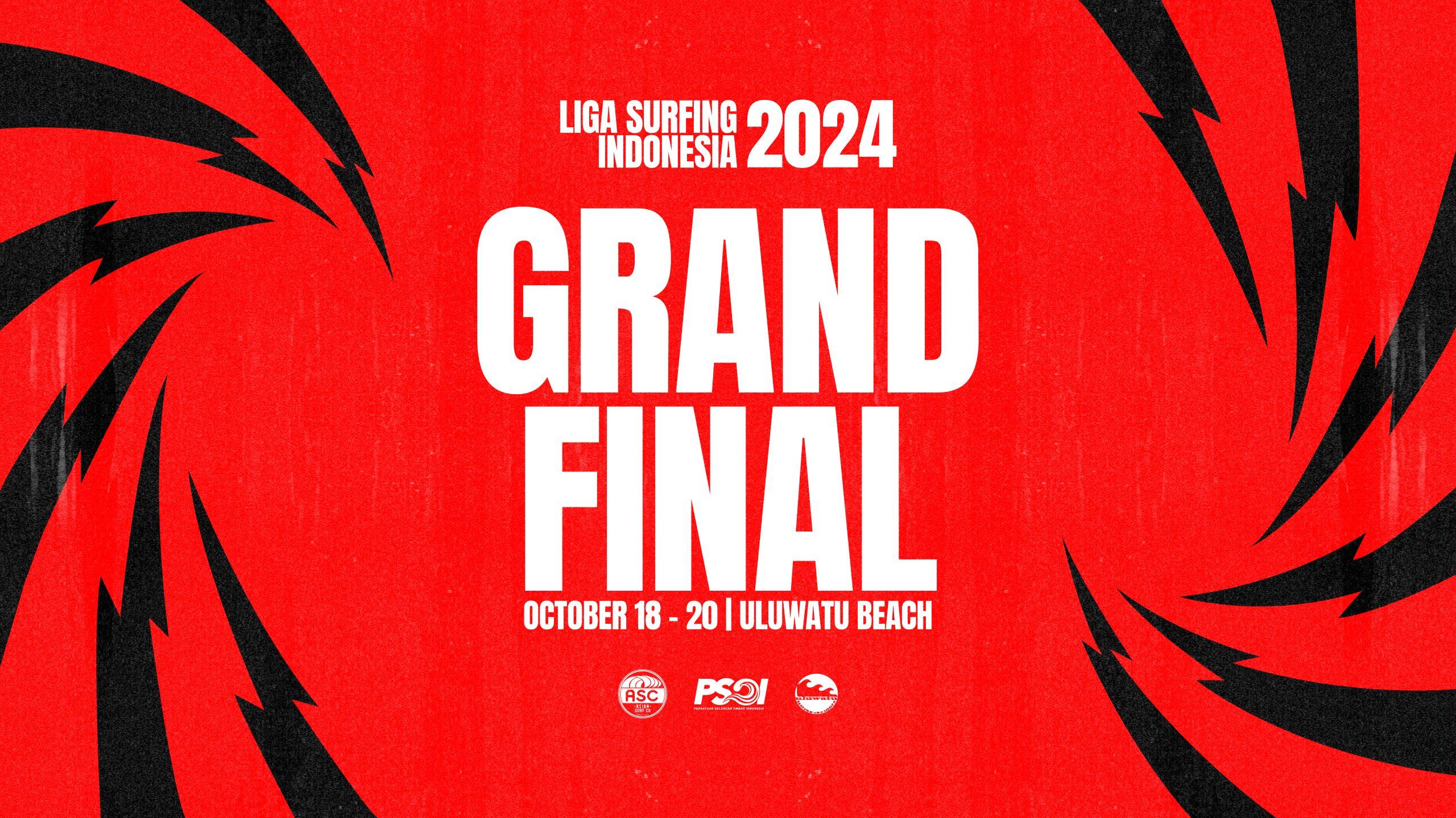 Liga Surfing Indonesia 2024 Grand Final presented by Kala Surf Camp and BINTANG Crystal to be held at Uluwatu from 18-20 October